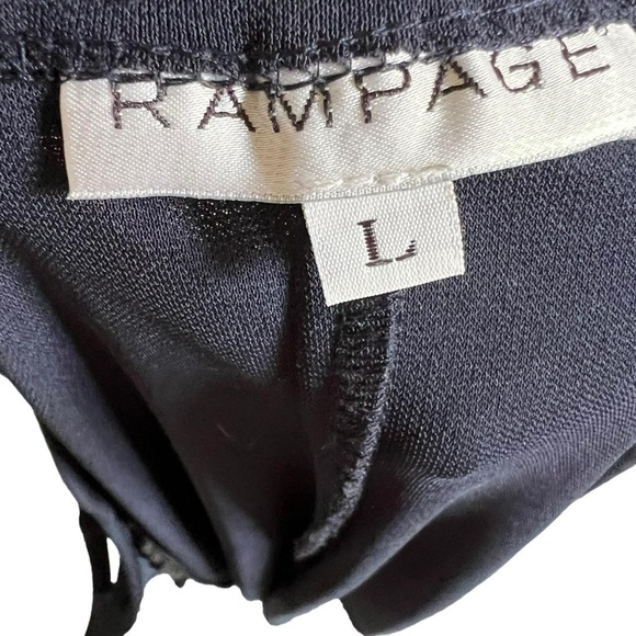 Vintage 90s Whimsigoth Dark Coquette Rampage Milkmaid Dress Navy Blue Velvet - Picture 4 of 6